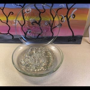 PASARI ~ Set of 3 glass dishes with Lobster design